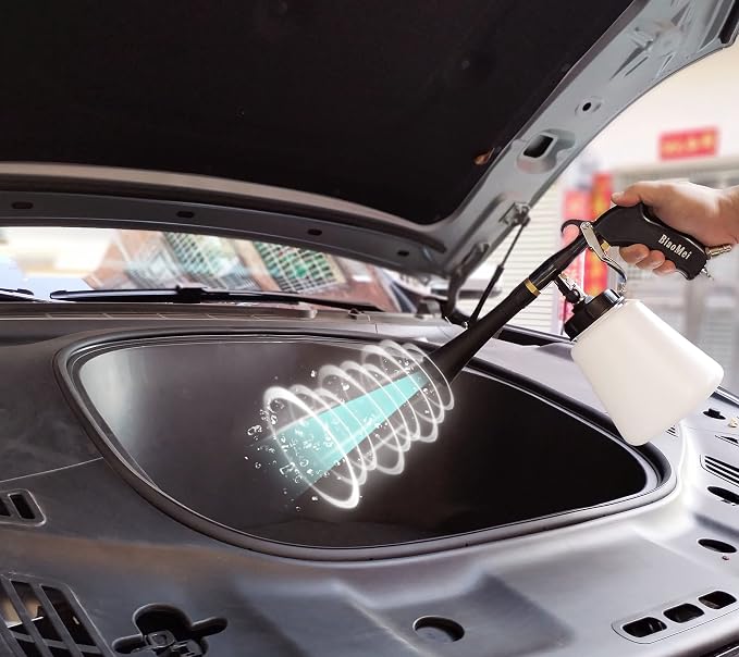 High Pressure Black Car Spraying Washing Gun Automobile Detailing Cleaning Machine car wash Tool(Metal Tube Rotate)