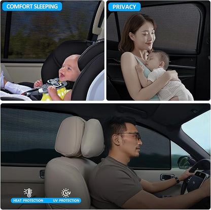 XCBYT Car Window Shade for 2019-2024 Toyota RAV4 Window Covers Side Window Sun Shade Car Window Shade for Baby with Breathable Mesh Insulate Heat and UV for Sleep Camping Breastfeeding