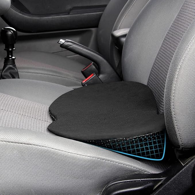 Livtribe Car Seat Cushion - Memory Foam Car Seat Pad - Sciatica & Lower Back Pain Relief - Car Seat Cushions for Driving - Road Trip Essentials for Drivers(Classic Black)