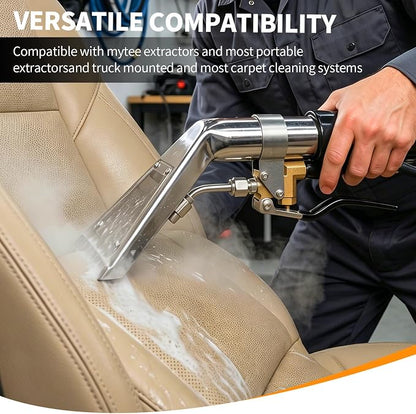 Upgrade Extractors Upholstery Detailing Tool with Viewing Window, Auto Detailing Tools Hand Wand, Carpet Cleaning Extractor with Clear Head for Mytee/ShopVac & Most Portable Carpet Attachment