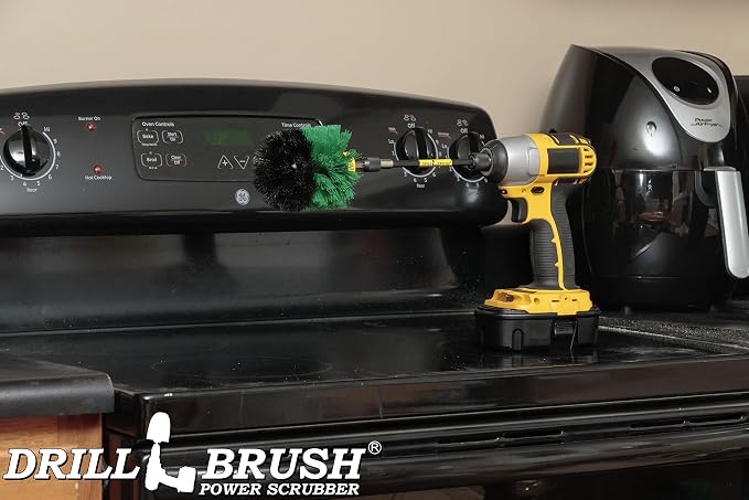 Kitchen Scrubbing Accessories - Kitchen Cleaning Supplies - Cast Iron Skillet Brush - Pots and Pans Cleaning Tools - Countertop Cleaning Tools - Cutting Board - Stovetop Scrubber - Oven Brush - Sink