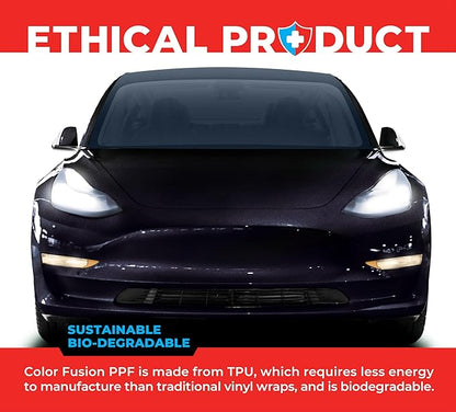 ColorFusion PPF by VViViD, Gloss Storm Grey Dry Apply PPF Vinyl Car Wrap Roll 60ft x 5ft
