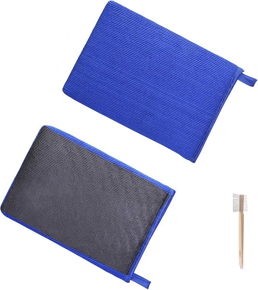 Clay Mitt, Clay Bar Mitt for Car Detailing, Medium Grade Auto Magic Wash Mitt, Scratch-Free and Paint Safe, for Cleaning Polishing Detailing Cars Paint, Glass, Wheels