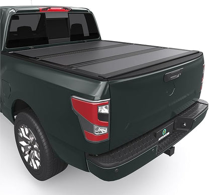 AUTOSAVER88 Low-Profile Hard Tri Fold Truck Bed Tonneau Cover Fit for Nissan Frontier 2022 2023 2024 2025 2026(NO México) with 5ft Bed