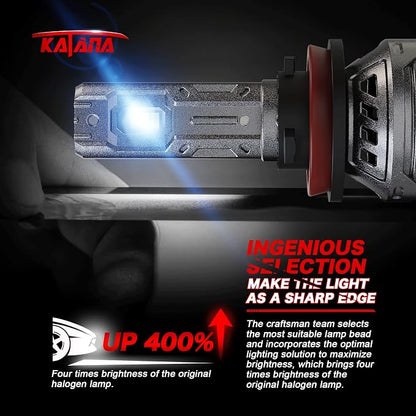 KATANA Fog Light Bulb 400% Brightness 6500K Plug and Play of 2