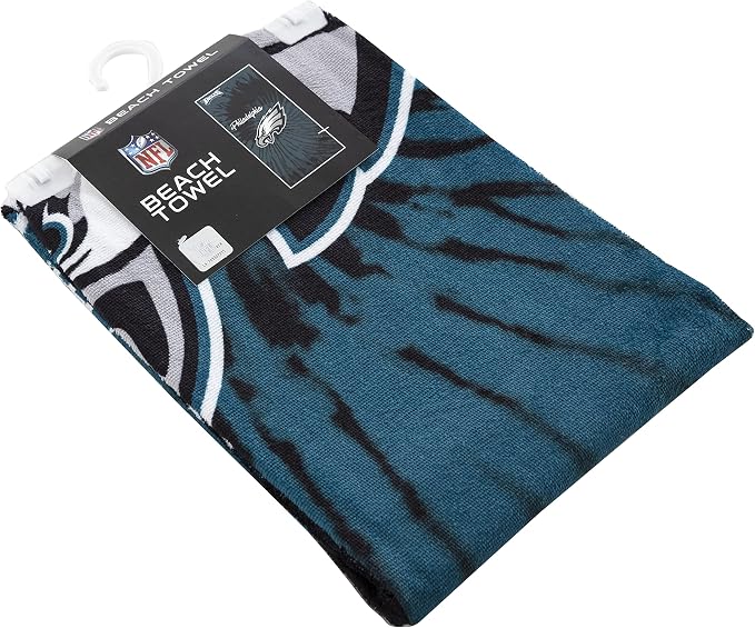 Northwest NFL Philadelphia Eagles Unisex-Adult Beach Towel, 30" x 60", Psychedelic