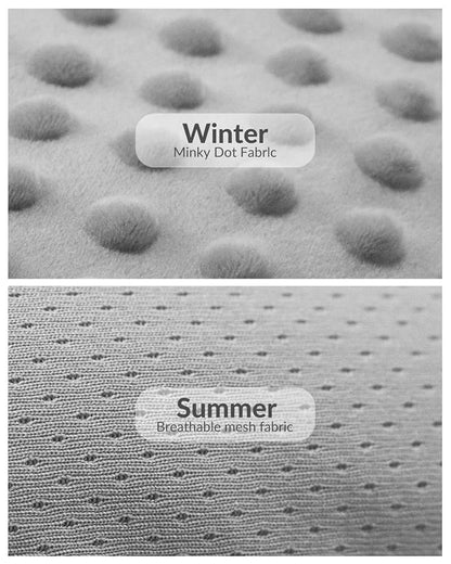 Generic Infant Insert Compatible with Mamaroo Swing & Graco Swing and Infant Car Seat, Newborn Insert Baby Head Body Support, Reversible Design, Breathable Soft Fabric, 1Pcs - Dots, Dark Gray