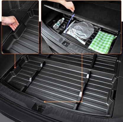 Trunk Organizer for 2019-2025 Toyota RAV4 Accessories, Hidden Storage Box Under Cargo Floor, Rear Trunk Insert Tray, SUV Cargo Storage Organizer (Not for Prime)