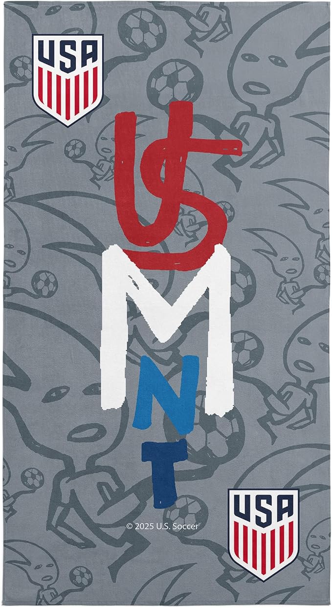 Northwest US Soccer Soccer Head Beach Towel 30x60 inches