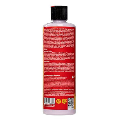 Chemical Guys P4 Precision Paint Perfection Polish - Scratch Remover & Swirl Remover for Cars, Trucks, Motorcycles, & SUVs, Fixes Paint Imperfections & Towel Marks, Restores Gloss & Clarity, 16 oz
