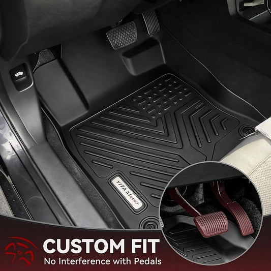 YITAMOTOR Floor Mats & Cargo Trunk Liner for Hyundai Palisade 2020-2025 8 Seat (Fits Bench Seats), TPE Custom Fits 3 Rows Car Mats Automotive Liners Sets