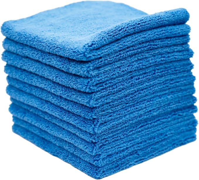 Jobber 350: Microfiber Towels for Cars 16x16, 350 GSM, 70/30 Korean Blend, Paint Safe Detailing Towels for Interior, Exterior Surfaces, Lint-Free Cleaning Cloths for Auto - 10 Pack