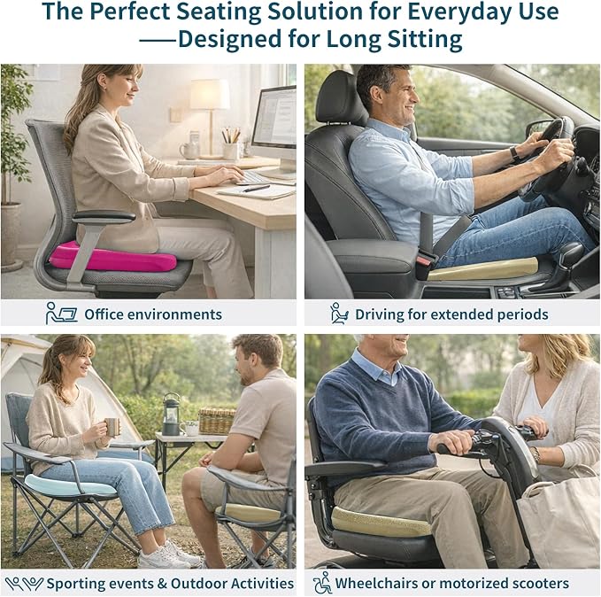 Ergonomic Posture Corrector Seat Support Cradle, High-Density EVA Pelvic Alignment Shaper for Office & Study Chairs, Non-Slip Tailbone Relief Spinal Pad, Durable Firm Design for Teens & Petite Adults