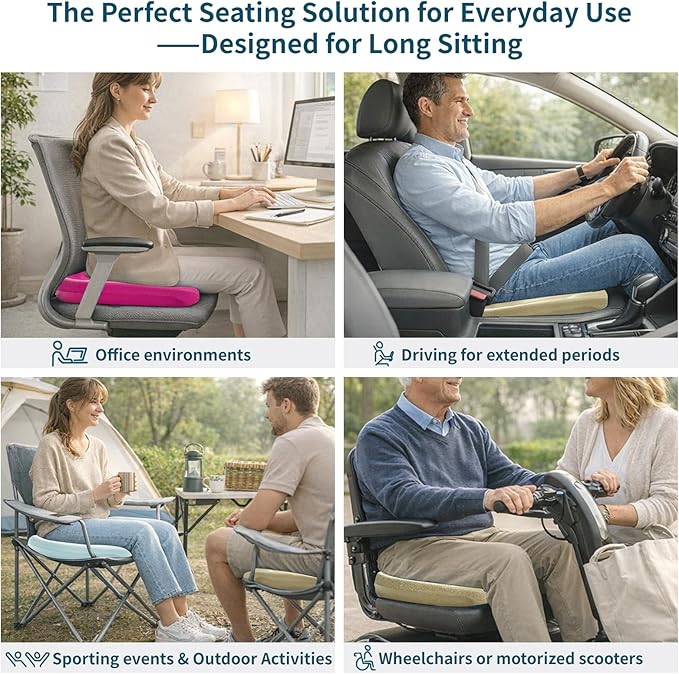 Ergonomic Posture Corrector Seat Support Cradle, High-Density EVA Pelvic Alignment Shaper for Office & Study Chairs, Non-Slip Tailbone Relief Spinal Pad, Durable Firm Design for Teens & Petite Adults