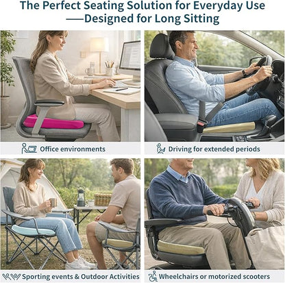 Ergonomic Posture Corrector Seat Support Cradle, High-Density EVA Pelvic Alignment Shaper for Office & Study Chairs, Non-Slip Tailbone Relief Spinal Pad, Durable Firm Design for Teens & Petite Adults