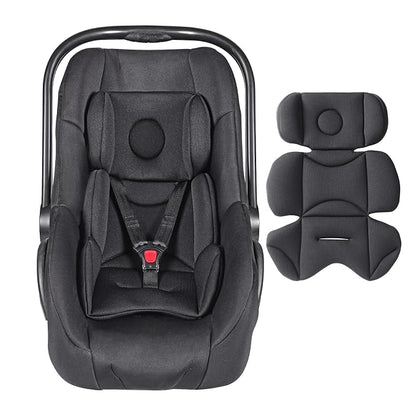 Infant Car Seat Insert, Breathable & Fold Baby Head & Body Support for Infant, Soft Mesh Car Seat Cushion