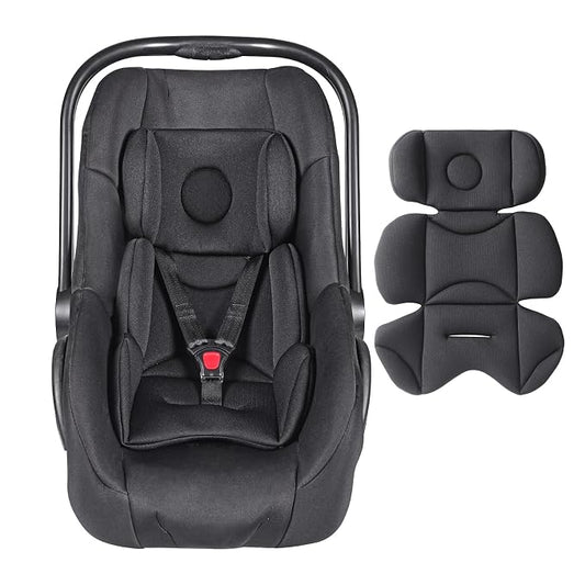 Infant Car Seat Insert, Breathable & Fold Baby Head & Body Support for Infant, Soft Mesh Car Seat Cushion