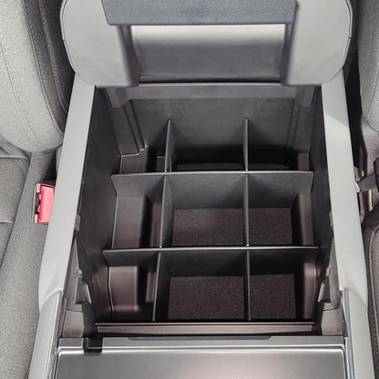 Vehicle OCD - Center Console Organizer for Ford F150 (select 2024-2026 models) (full console w/bucket seats ONLY) - Made in USA - SLX197