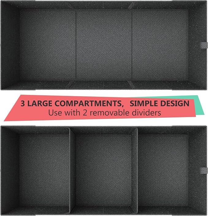 MIU COLOR Trunk Organizer, Car Trunk Organizer, Non-Slip Bottom, Sturdy Storage Organizer for SUV, Sedans, Van, Jeep, Grocery, Large 3 Compartments Car Organizer for Women, Flamingo 31.9"×12.6"×10.6"