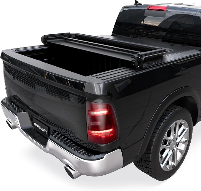 KUIPERAUTO Soft Tri 5.7FT Bed Tonneau Cover Compatible for 2009-2026 Dodge Ram 1500 (Incl. 2019-2024 Classic & 2019-2026 New Body Style) W/o Ram Box Truck Bed 67.4inch