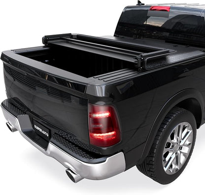 KUIPERAUTO Soft Tri 5.7FT Bed Tonneau Cover Compatible for 2009-2026 Dodge Ram 1500 (Incl. 2019-2024 Classic & 2019-2026 New Body Style) W/o Ram Box Truck Bed 67.4inch