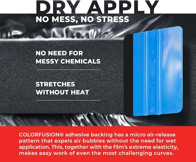 ColorFusion PPF by VViViD, Gloss Metallic Shadow Ash Grey Dry Apply PPF Vinyl Car Wrap Roll 6ft x 5ft
