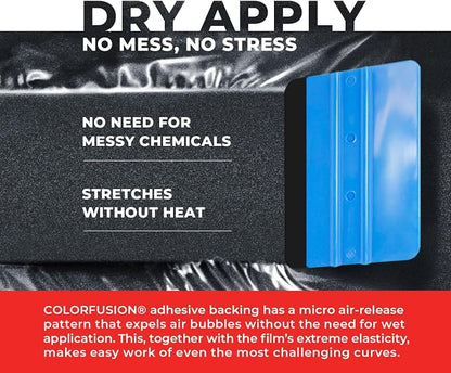 ColorFusion PPF by VViViD, Gloss Metallic Shadow Ash Grey Dry Apply PPF Vinyl Car Wrap Roll 60ft x 5ft