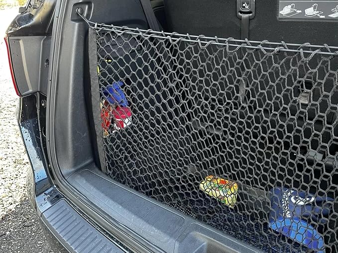 Trunk Organizer Cargo Net for Honda Odyssey 2018–2026 – Envelope Style Cargo Net for Van – Premium Mesh Elastic Car Trunk Organizer Vehicle Carrier Storage – Compatible with Odyssey