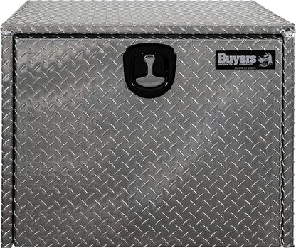Buyers Products 1705133 Diamond Tread Aluminum Underbody Truck Tool Box, 24 x 24 x 30, Made in USA, .100 in. Thick, Corrosion-Resistant, Locking Compression Latch, Secure Storage for Work Trucks