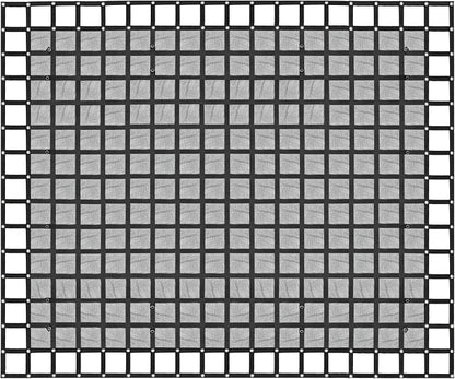 Heavy Duty 120" x 144" Truck Bed Cargo Net with Adjustable Cam Buckles & S-Hooks & Cross Strap,10' x 12' Cargo Net with 1500LBS Capacity for Pickup Truck Bed Trailer SUV Jeeps