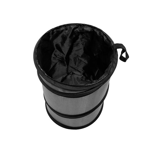 FH Group FH1120 Collapsible Trash Can (Black) Small with Gift - Universal for Cars Trucks and SUVs