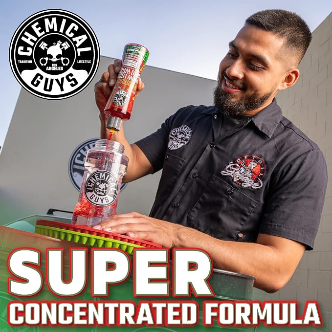 Chemical Guys CWS20816 Watermelon Snow Foam Car Wash Soap, (Works with Foam Cannons or Bucket Washes) Safe for Cars, Trucks, Motorcycles, RVs & More, 16 fl oz, Watermelon Scent