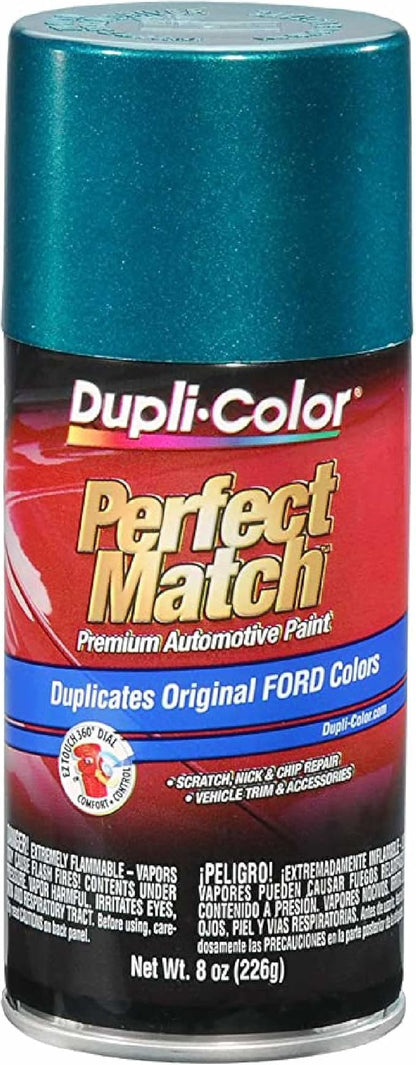 Dupli-Color EBFM03457 Perfect Match Automotive Spray Paint – Ford Pacific Green Metallic, PS – 8 oz. Aerosol Can