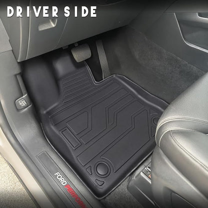 KARPAL Floor Mats for 2020-2025 Ford Explorer (Fit 6 & 7 Seat), Custom Fit TPE All Weather Ford Explorer Accessories 1st & 2nd & 3th Row Floor Liner & Trunk Mat with Backrest Mat