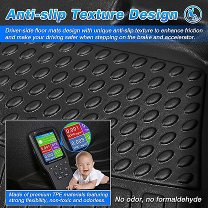 Cartist Floor Mats Compatible with Hyundai Tucson NX4 2022 2023 2024 2025 (Not for Hybrid Model) All Weather Floor Mats 1st & 2nd Row Carpet Protection 3D TPE Odorless
