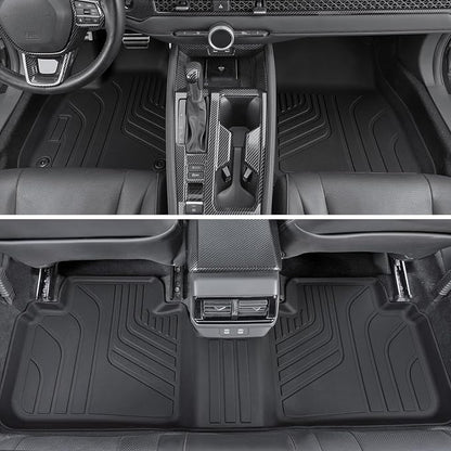 Floor Mats for Honda Accord 2023–2025 2026, All Weather Floor Mats Trunk Cargo Liner and Door Sill Guards Accessories, Full Coverage Set (Gasoline & Hybrid)