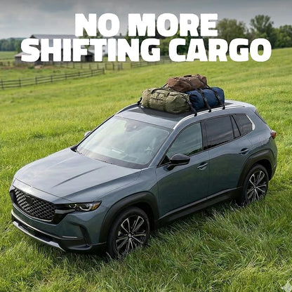 Mockins Heavy Duty 75"x44" XL Car Anti Slip Mat for Rooftop Cargo Carrier | Trimmable Protective Rooftop Cargo Bag & Roof Rack Pads for SUVs, Trucks, Cars & Vans | Multifunctional Anti Slip Car Mat