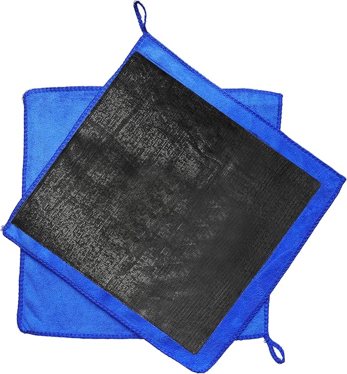 2 Pack Clay Towel 12 x 12 Inch, Clay Bar Towel for Auto Detailing Microfiber Car Cloth Cleaner Automotive for Car Detailing