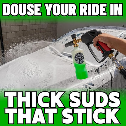 Chemical Guys 16-Piece Arsenal Builder Car Wash Kit with Foam Cannon, Bucket, and 6 x 16 oz Care Chemicals - Car Detailing Kit Works with Pressure Washers, Trucks, SUVs, Motorcycles, and More