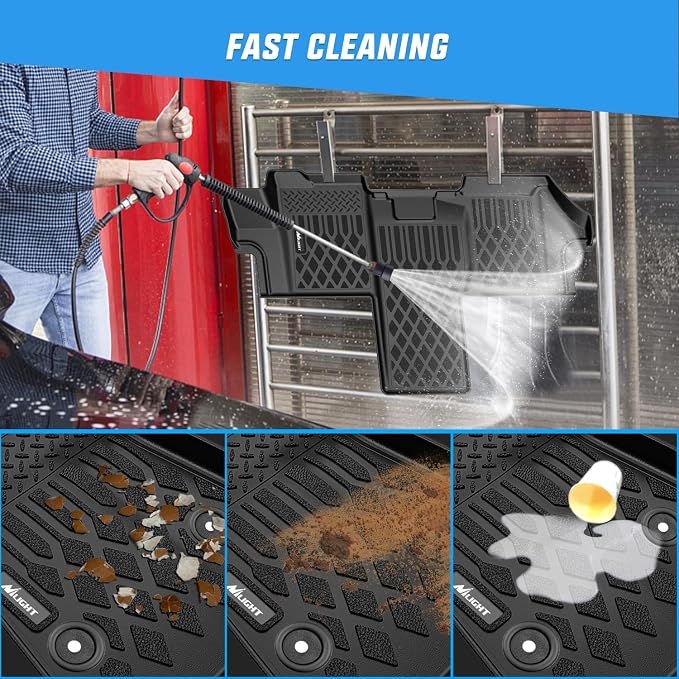 Nilight TPE Floor Mats for Dodge Ram Promaster 1500 2500 3500 2018 2019 2020 2021 2022 2023 2024 2025 All Weather Custom Fit Heavy Duty Floor Liners