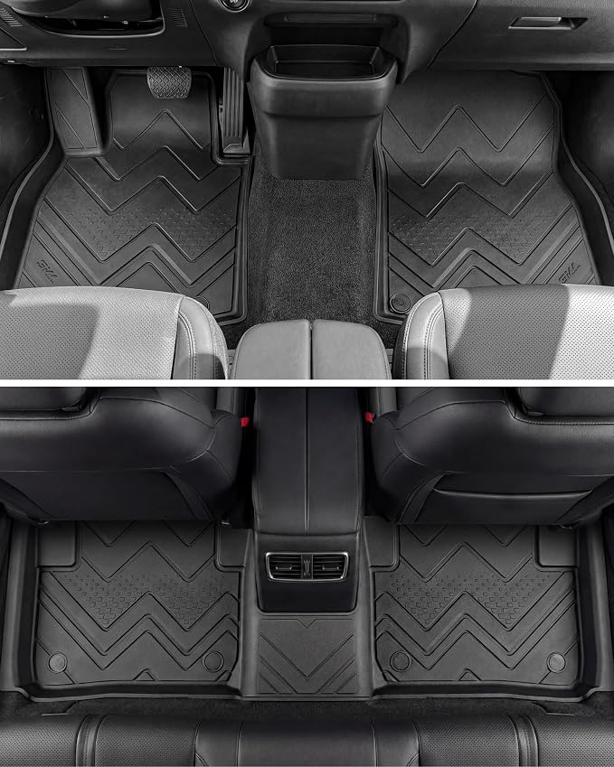 3W Mazda CX-50 Hybrid Floor Mats & Trunk Mat & Seatback Protector 2025 2026 CX50 Accessories, TPE All Weather Cargo Liner Full Set