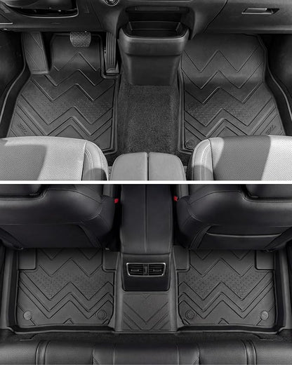 3W Mazda CX-50 Hybrid Floor Mats & Trunk Mat & Seatback Protector 2025 2026 CX50 Accessories, TPE All Weather Cargo Liner Full Set