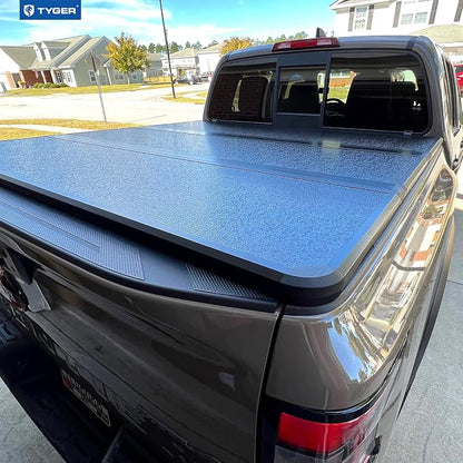 Tyger Auto T5 Tri-Fold Alloy Hardtop Truck Bed Tonneau Cover Compatible with 2005-2026 Nissan Frontier; 2009-2012 Suzuki Equator | 5' (59") Bed | TG-BC5N3028