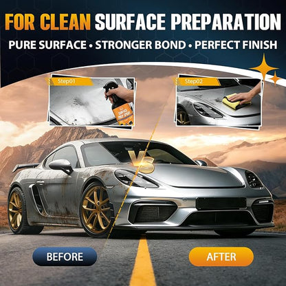 Surface Prep Spray Automotive Wax and Grease Remover, Paint Prep Cleaner for Ceramic Coating Prep Cleaner, Auto Paint Surface Prep, Removes Oil, Wax & Silicone, Plastic Degreaser Spray, 5 fl oz