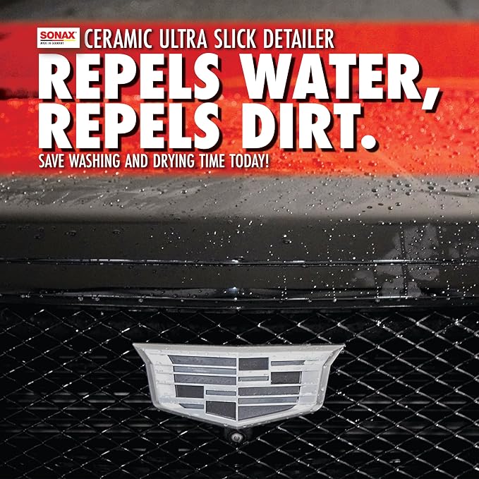 SONAX Ceramic Ultra Slick Detailer | Ceramic Quick Spray Detailer | Si Carbon Ceramic | Durable High Shine Detailer | Slick to the Touch Detailer | Waterless Wash | 750ml | 25.4 fl. Oz. | 268400