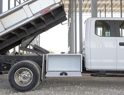 Buyers Products 1702405 White Steel Underbody Truck Tool Box, 18 x 18 x 36, Made in USA, 14 Ga Steel, Locking Stainless Latch, Weather-Resistant, Powder-Coated, Secure Storage for Work Trucks
