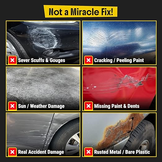 Carfidant Scratch and Swirl Remover - Car Scratch Remover for Vehicles Paint - Polishing Compound for Cars with Pad and Towel - Cutting and Buffing Compound for Paint Restorer
