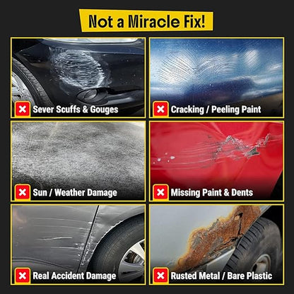 Carfidant Scratch and Swirl Remover - Car Scratch Remover for Vehicles Paint - Polishing Compound for Cars - Paint Restorer Kit with Pad, Microfiber and Drill Attachment