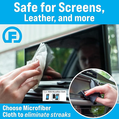 Fortress Car Interior Wipes (25 ct, Pack of 4) for Car Interior Cleaning, Dashboard, Seats, Detailing, and Steering Wheel [Travel Size] Skin-Safe Car Interior Cleaner Supplies
