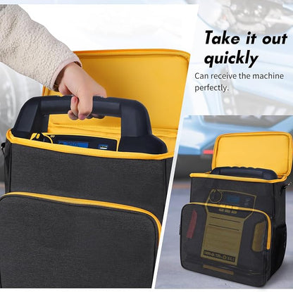 Storage Bag for Car Battery Jump Starter,Carry Case Compatible with DEWALT DXAEJ14 Digital Portable Power Station Air Compressor,Car Jump Starter Power Bank Bag
